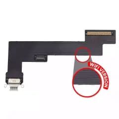 Laddningsport Flexkabel för iPad Air 5 (endast WiFi) (Eftermarknad Plus) (Starlight) vit
