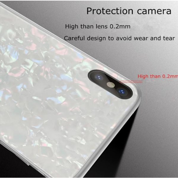 Lyxigt glänsande tempererat glas för Iphone X/Xs