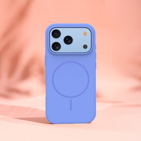 Silicone Thin Mag skal för iPhone 17 Pro / 18 Pro sky blå blå