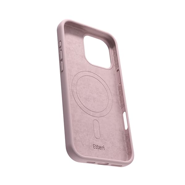 Etteri Silikon Mag-skal till iPhone 16 Pro Max 6,9\" ljusrosa