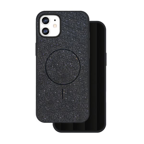 Glitter Thin Mag skal för iPhone 11 svart svart