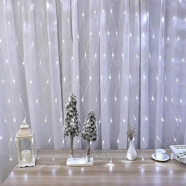 LED-RIDÅ (320 LAMPOR) 3M x 2M KALLVIT