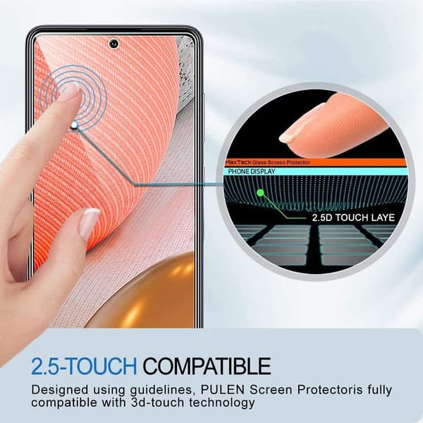 3-pack Skärmskydd för Samsung A72 transparent