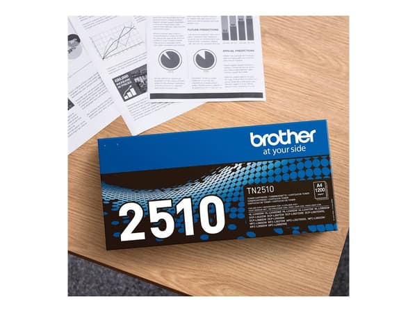 Brother TN-2510 svart 1200 sidor Toner svart