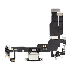 Laddningsport Flexkabel till iPhone 15 (Premium) (Svart)