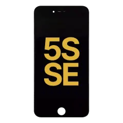LCD-enhet för iPhone 5S / SE (2016) (Renoverad) (Svart)