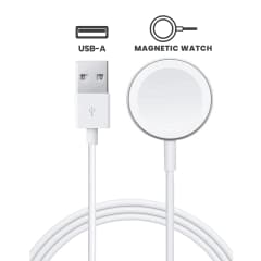 USB-A magnetisk laddningskabel för alla Watch-serier (1,8 m / 6 fot) (OEM Grade A) (Bulkförpackning)
