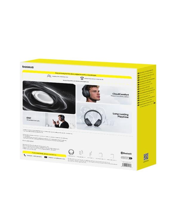 Baseus Bass BH1 Lite Wireless Headphones Black
