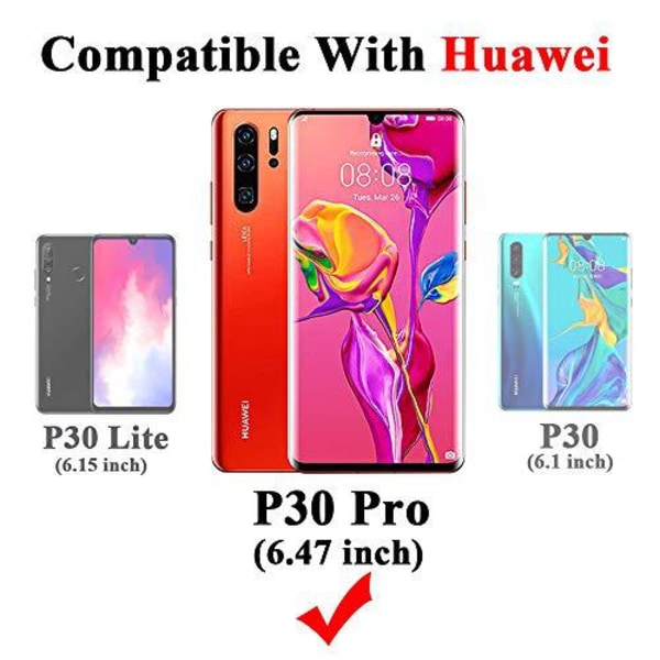2 st   heltäckande skärmskydd för Huawei P30 pro