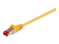 wentronic CAT 6 SFTP, PiMF 15cm Patchkabel Yellow gul