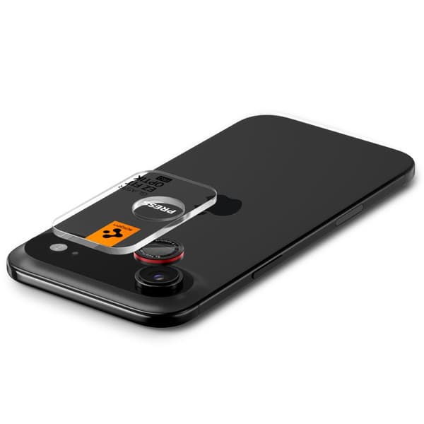 Spigen Optik Pro L-Series Glas Tr ”Ez Fit” Kameraskydd 2-pack för iPhone 17 Air svart