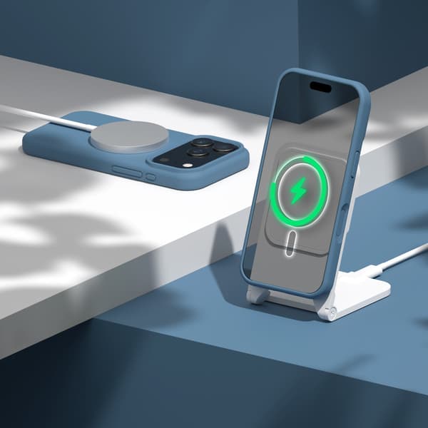 Etteri Silikon Mag skal för iPhone 17 Pro / 18 Pro mörkblå blå