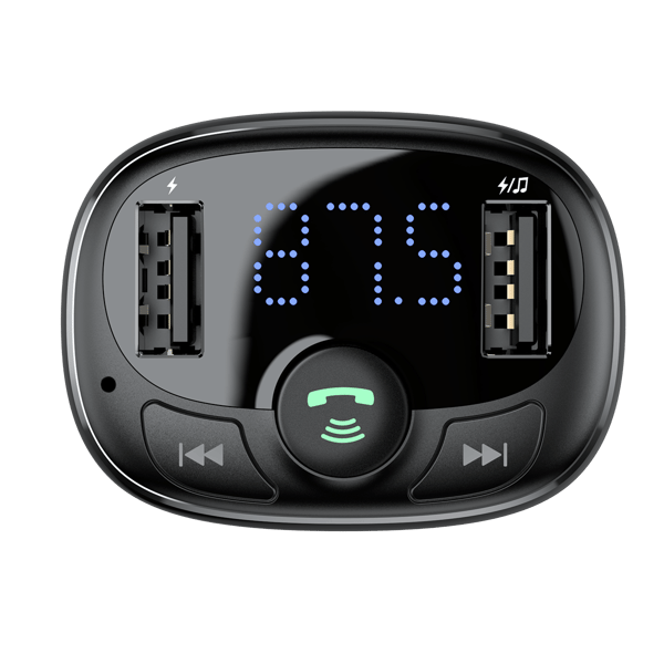 Baseus sändare FM T-formad S-09A Bluetooth MP3 svart