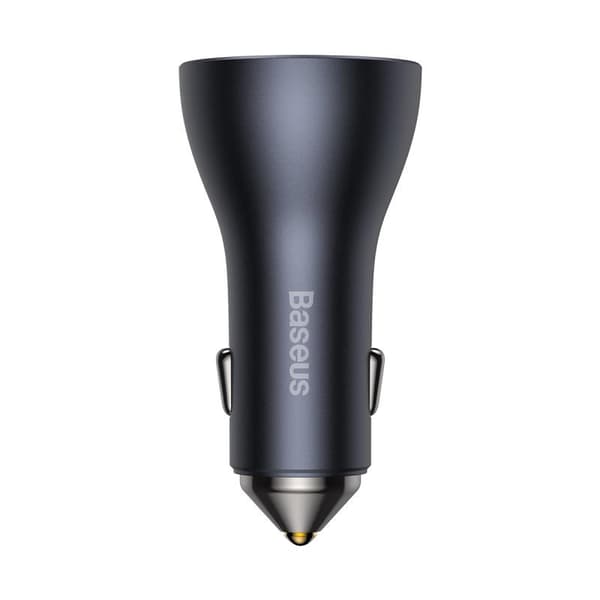 Baseus billaddare Golden Contactor Pro Triple Fast 1x USB 2x USB-C 65W mörkgrå