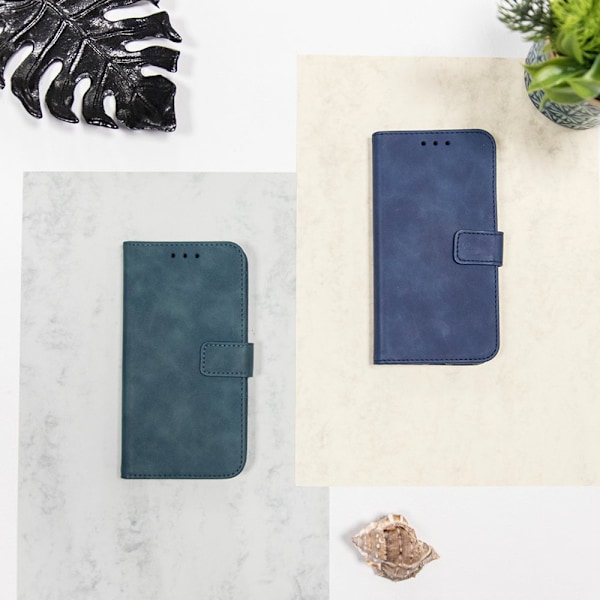 Smart Velvet-fodral för iPhone 14 pro max blå blå