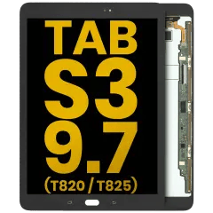 LCD-enhet för Samsung Galaxy Tab S3 9.7\" (T820 / T825) (2017) (Renoverad) (Svart) svart