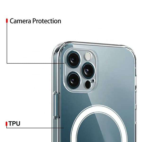 MAGSAFE​ silikon fodral för Iphone 13 pro​  transparent