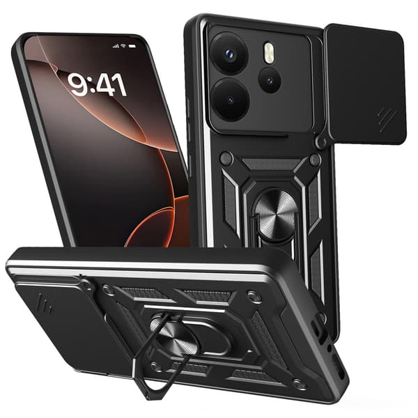 Defender Slide skal för Xiaomi Redmi Note 14 4G (Global) svart