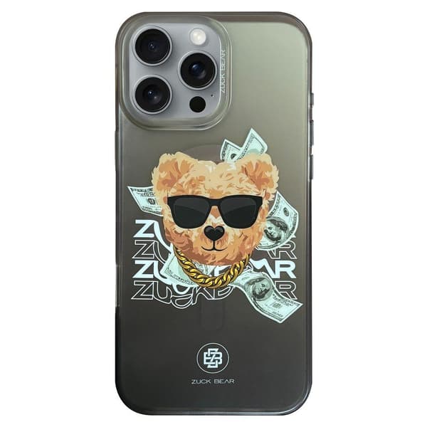 Zuck Bear Harold Magsafe-skal för iPhone 16 Pro Max svart TTT