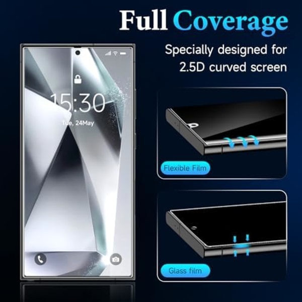 2 st nano Sekretess skärmskydd för Samsung Galaxy S24 plus