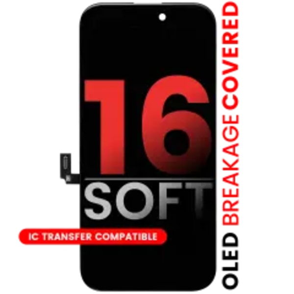 OLED-enhet för iPhone 16 (Eftermarknad Pro: XO7 Soft)
