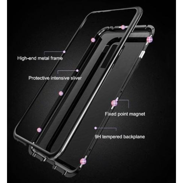 magnetisk glas bakfodra för iPhone Xs max