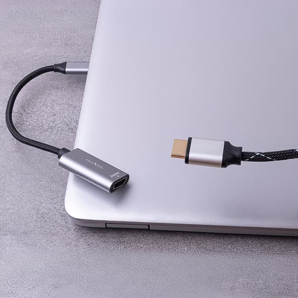 Maxlife-adapter MXHC-01 HDMI - USB-C 4K 60HZ svart svart