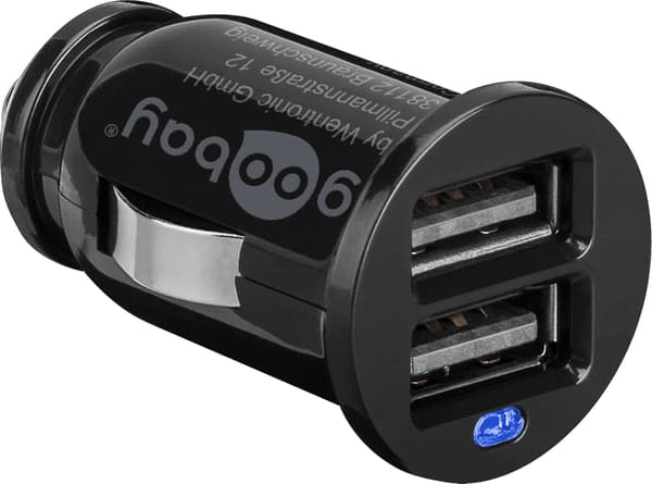 Goobay Billaddare 1xUSB-A 2.0 svart