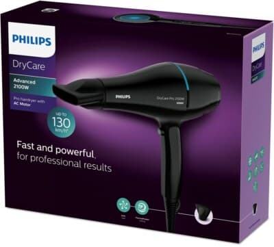 Philips svart/lagunegrön Hårtörrer BHD272