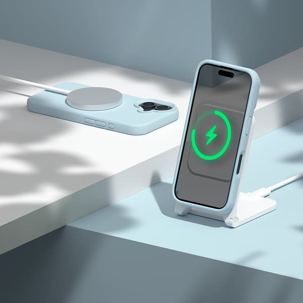 Etteri Silikon Mag skal för iPhone 16e / 17e ljusblå