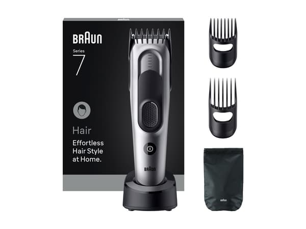 Braun Series 7 HC7590 Hårklipper svart Grå