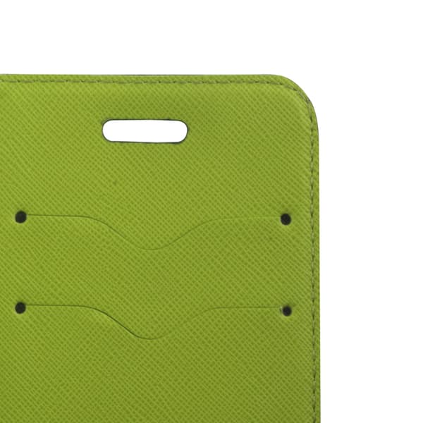 Smart Fancy-fodral för Motorola Moto E22 grön-blå