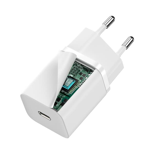 Baseus väggladdare Super Si PD 30W 1x USB-C vit vit