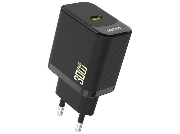 Dudao A27PEU Adapter 30Watt GaN 1xUSB-C svart svart