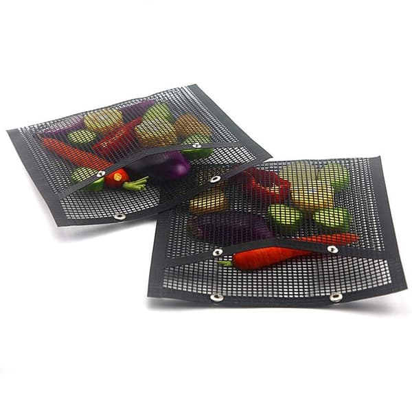 2-Pack Grillmatta och Återanvändbar BBQ Grill Mesh