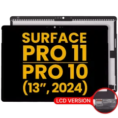 LCD-enhet med digitizer för Microsoft Surface Pro 10 / Pro 11 (renoverad) (LCD-version) (svart) svart