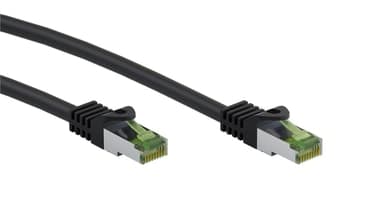 goobay CAT 8.1 SFTP, PiMF 7.5m Patchkabel svart svart