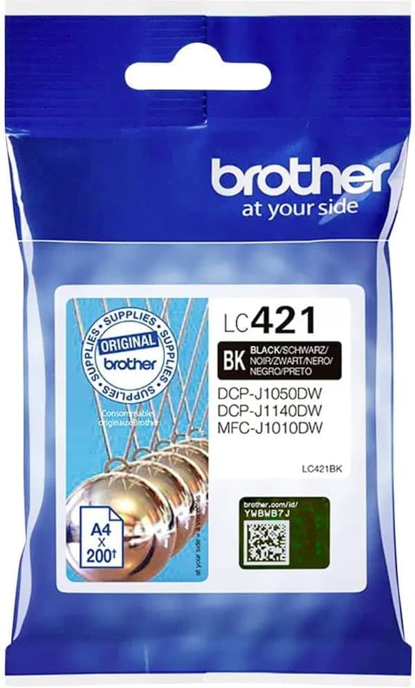 Brother LC 421BK svart 200 sidor bläck