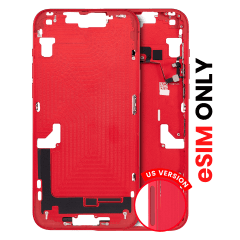 Mellanramshölje med smådelar för iPhone 14 Plus (amerikansk version) (Eftermarknad Plus) (Röd)