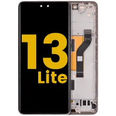 OLED-enhet med ram för Xiaomi 13 Lite / Civi 2 (renoverad) (ljusrosa) rosa