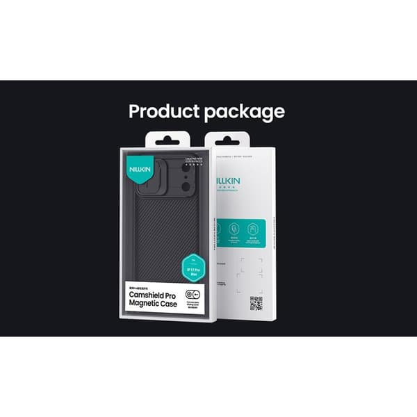 Nillkin Camshield Pro Magnetic fodral för iPhone 17 Pro Max / 18 Pro Max svart