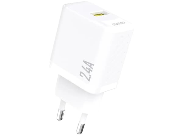 Dudao A23EU Adapter 12Watt GaN 1xUSB-A vit vit