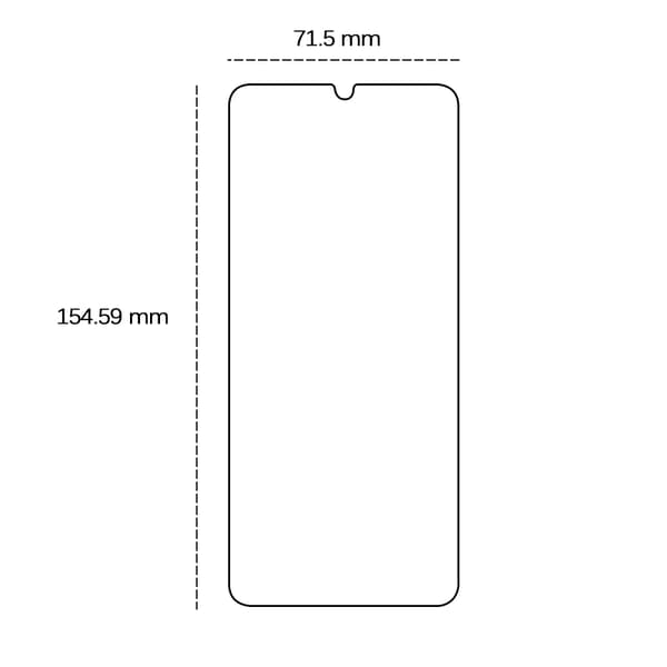 Härdat glas 2,5D för Samsung Galaxy A25 5G