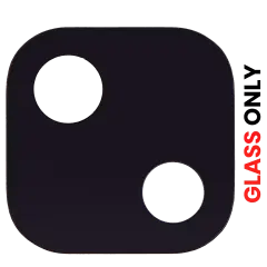 Bakre kameralins (endast glas) med lim för Google Pixel 4A (Eftermarknad Plus) transparent