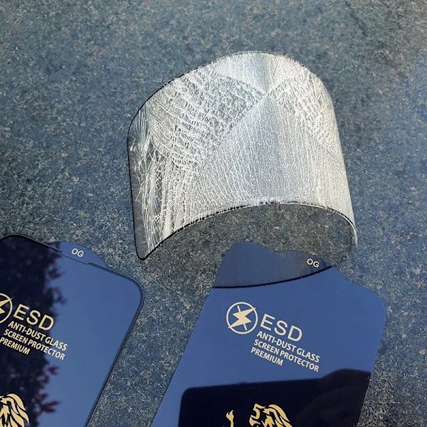 2 st ESD extra starka heltäckande skärmskydd för iphone 13 pro max