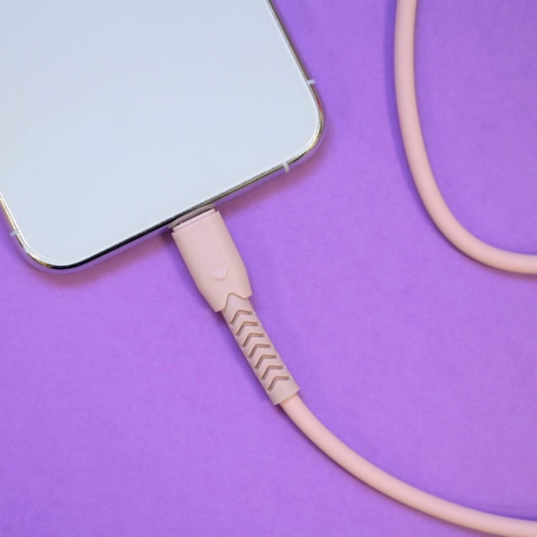 Maxlife MXUC-04 kabel USB - Lightning 1,0 m 3A rosa rosa