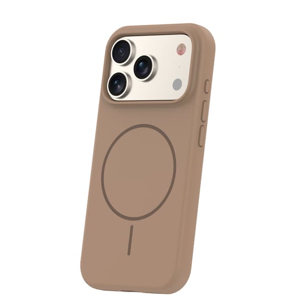 Silikon tunt Mag-skal för iPhone 17 Pro / 18 Pro 6,3\" brun