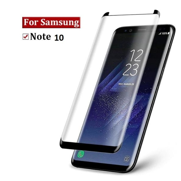 Heltäckande  för Samsung Note10  10D härdad glas