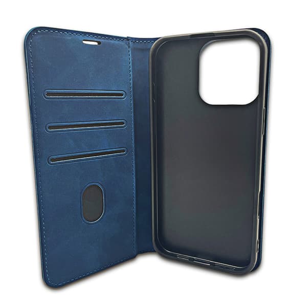 Smart mockafodral för Honor 600 / Honor 600 Pro marinblå