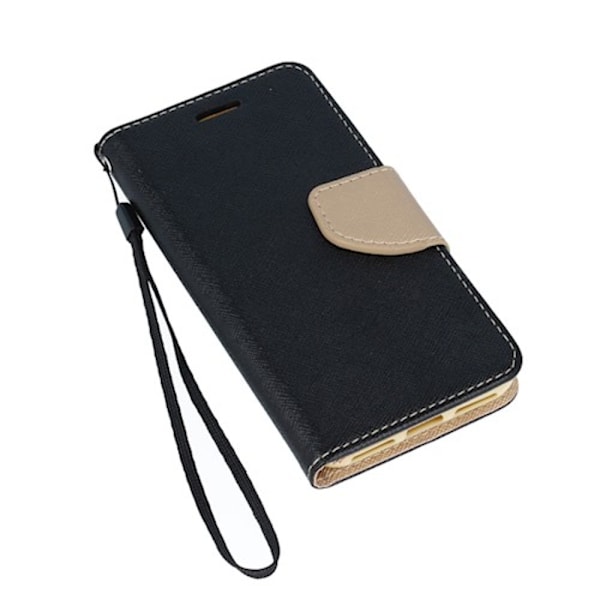 Smart Fancy fodral för iPhone 14  svart guld guld